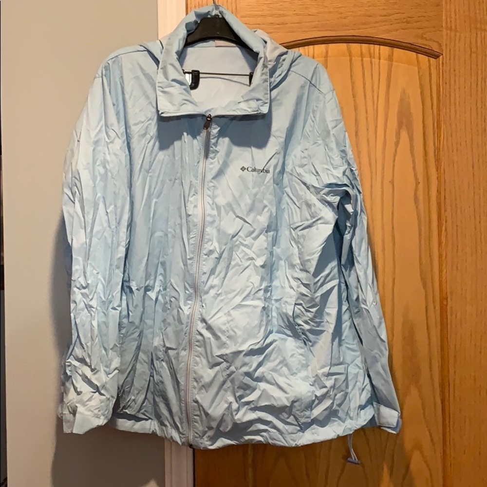 Women’s Blue rain jacket 3x
